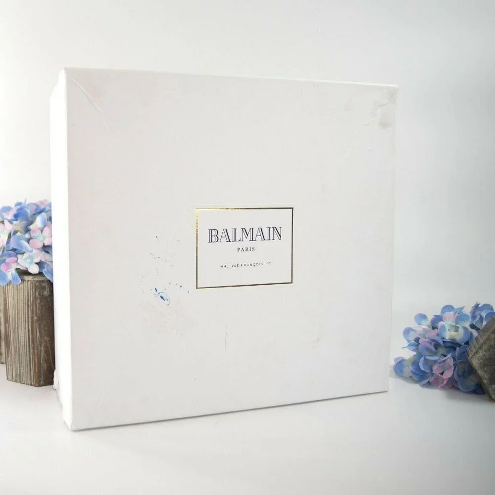 Balmain Floral Tooled Leather Lace Up Boots 37 - Picture 11 of 11